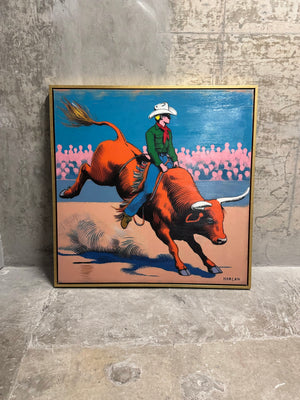 Rodeo #14 | One-off Archival Artwork With Acrylic Paint (38" x 38")