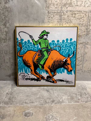 Rodeo #19 | One-off Archival Artwork With Acrylic Paint (38" x 38")