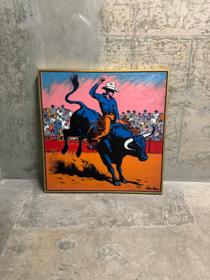 Rodeo #21 | One-off Archival Artwork With Acrylic Paint (38" x 38")