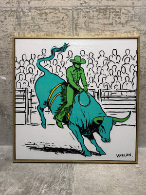 Rodeo #5 | One-off Archival Artwork With Acrylic Paint (38" x 38")