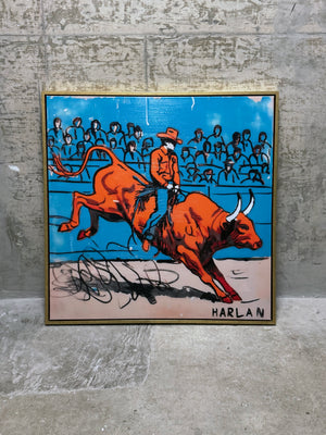 Rodeo #6 | One-off Archival Artwork With Acrylic Paint (38" x 38")