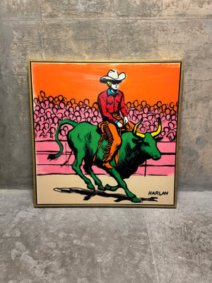 Rodeo #7 | One-off Archival Artwork With Acrylic Paint (38" x 38")