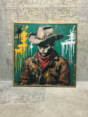 Feeling Green | Abstract Realism | Acrylic Painting (38" x 38")