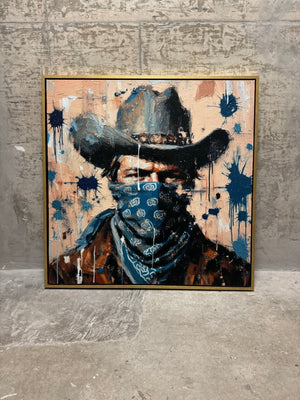 The Beige Bandit | Acrylic Painting (38" x 38")