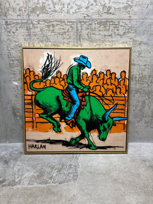 Rodeo #23 | One-off Archival Artwork With Acrylic Paint (38" x 38")